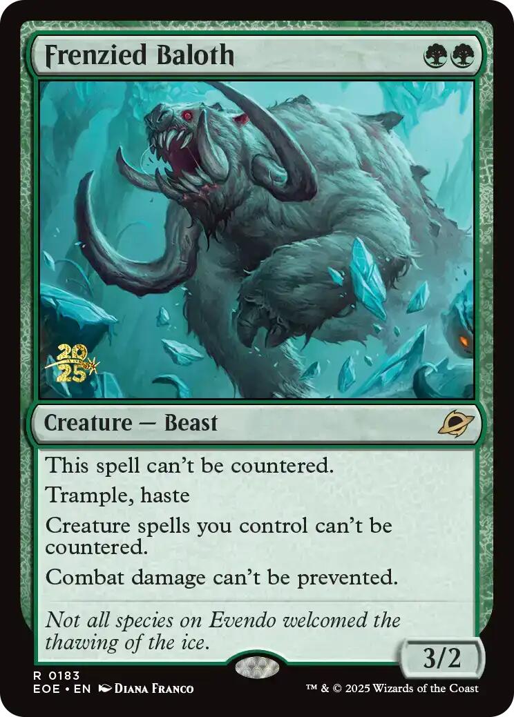 Frenzied Baloth [Edge of Eternities Prerelease Promos] | Cards and Coasters CA