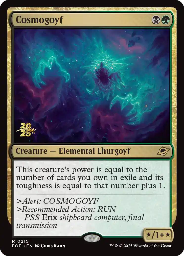 Cosmogoyf [Edge of Eternities Prerelease Promos] | Cards and Coasters CA