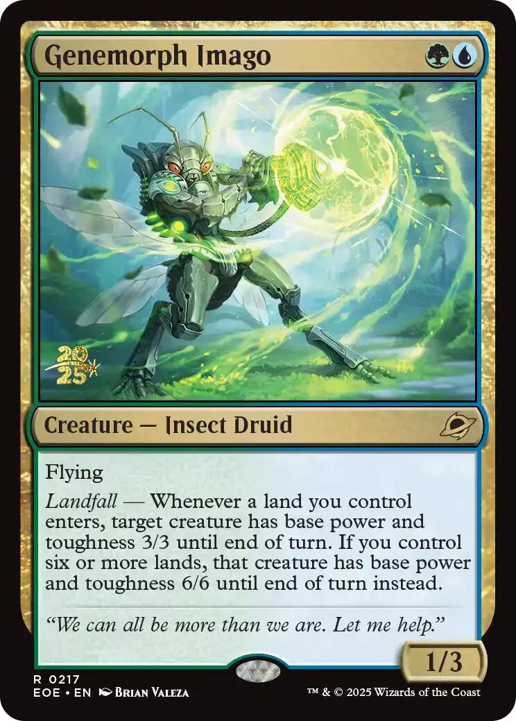 Genemorph Imago [Edge of Eternities Prerelease Promos] | Cards and Coasters CA