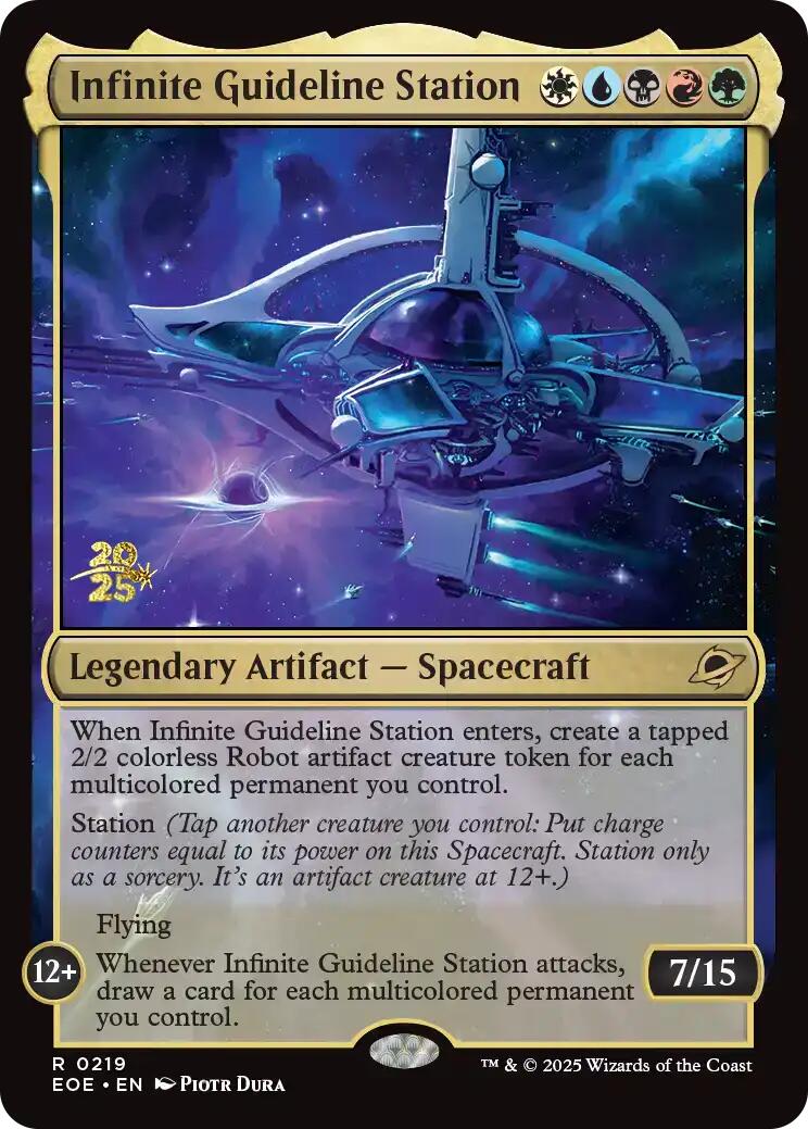 Infinite Guideline Station [Edge of Eternities Prerelease Promos] | Cards and Coasters CA