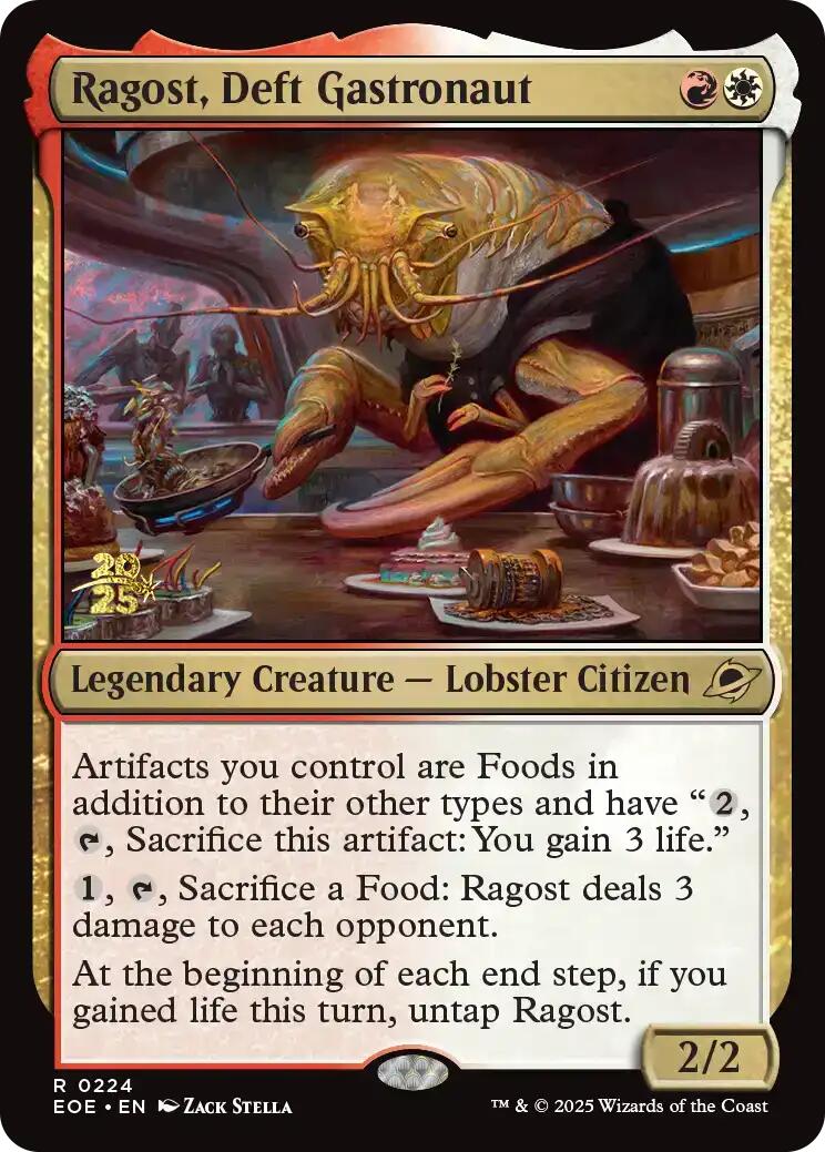 Ragost, Deft Gastronaut [Edge of Eternities Prerelease Promos] | Cards and Coasters CA