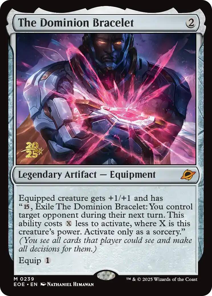 The Dominion Bracelet [Edge of Eternities Prerelease Promos] | Cards and Coasters CA