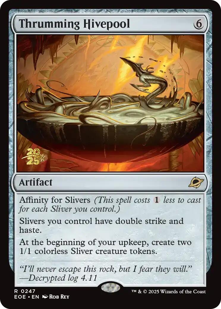 Thrumming Hivepool [Edge of Eternities Prerelease Promos] | Cards and Coasters CA