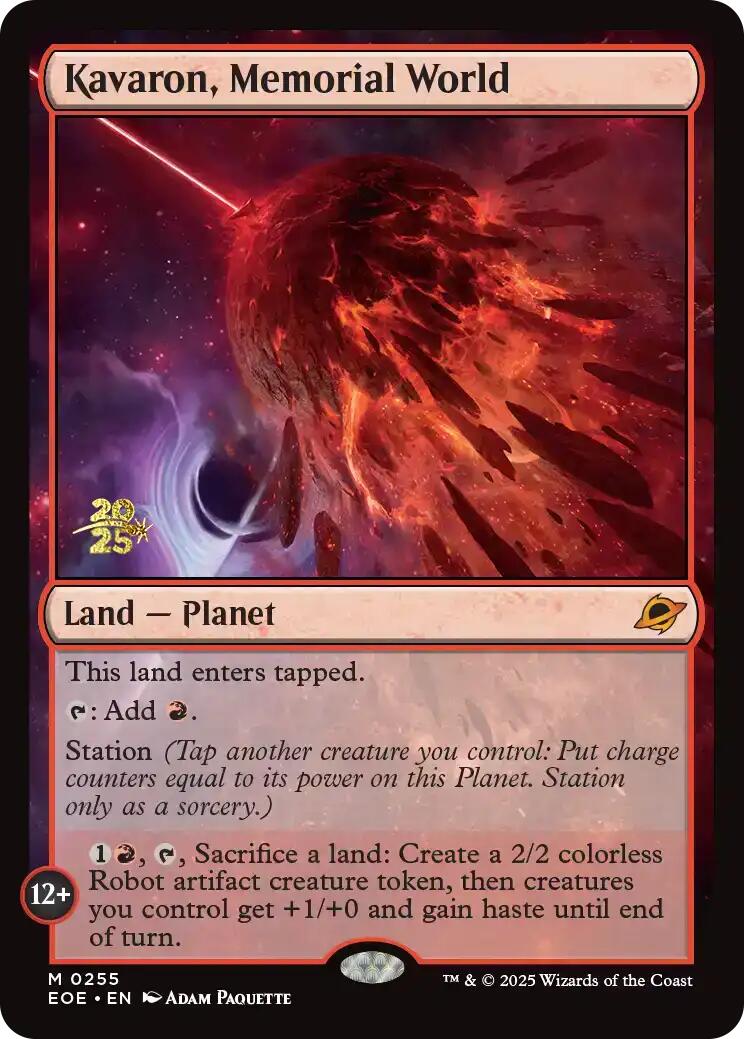 Kavaron, Memorial World [Edge of Eternities Prerelease Promos] | Cards and Coasters CA