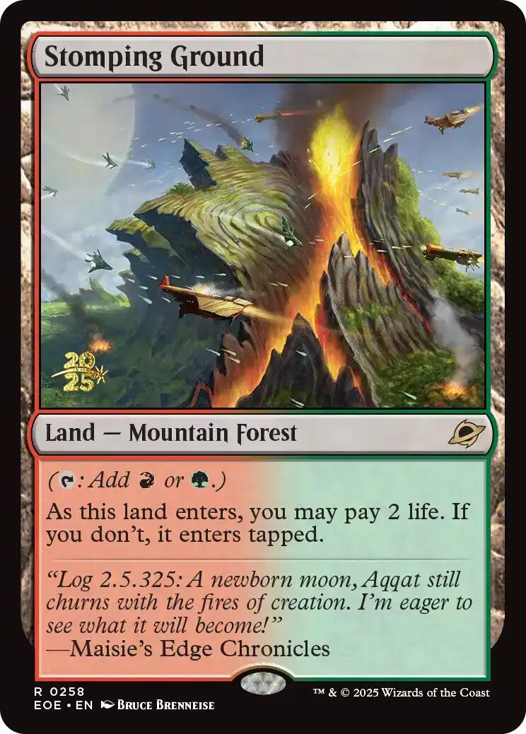 Stomping Ground [Edge of Eternities Prerelease Promos] | Cards and Coasters CA