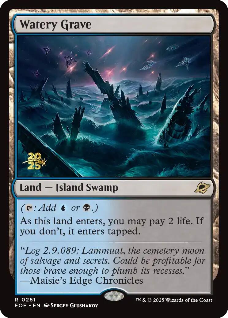 Watery Grave [Edge of Eternities Prerelease Promos] | Cards and Coasters CA