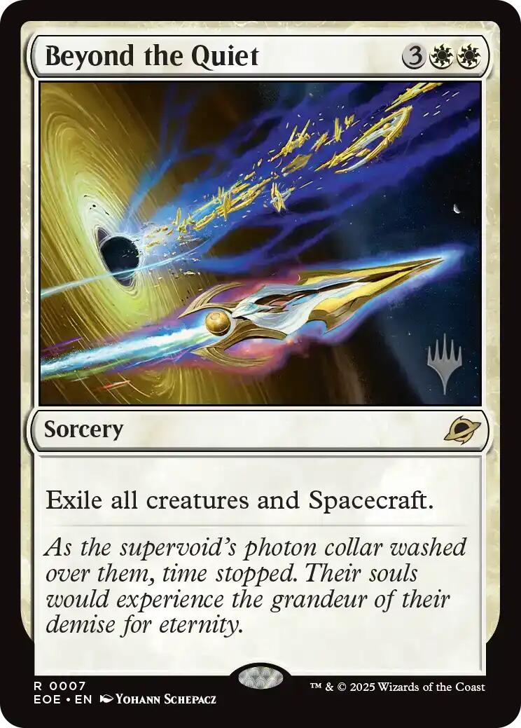 Beyond the Quiet [Edge of Eternities Promo Pack] | Cards and Coasters CA