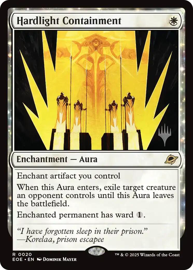 Hardlight Containment [Edge of Eternities Promo Pack] | Cards and Coasters CA