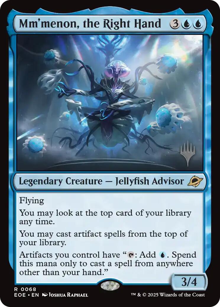 Mm'menon, the Right Hand [Edge of Eternities Promo Pack] | Cards and Coasters CA