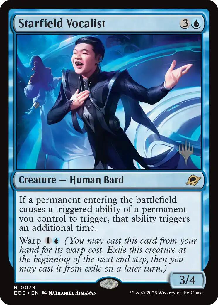 Starfield Vocalist [Edge of Eternities Promo Pack] | Cards and Coasters CA