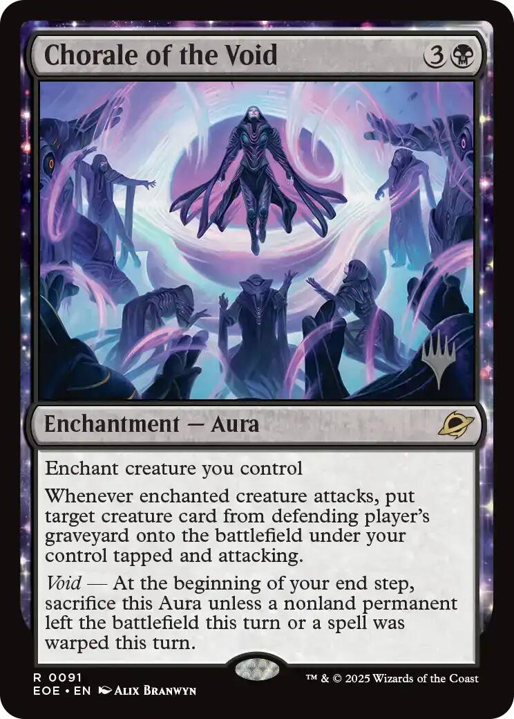 Chorale of the Void [Edge of Eternities Promo Pack] | Cards and Coasters CA