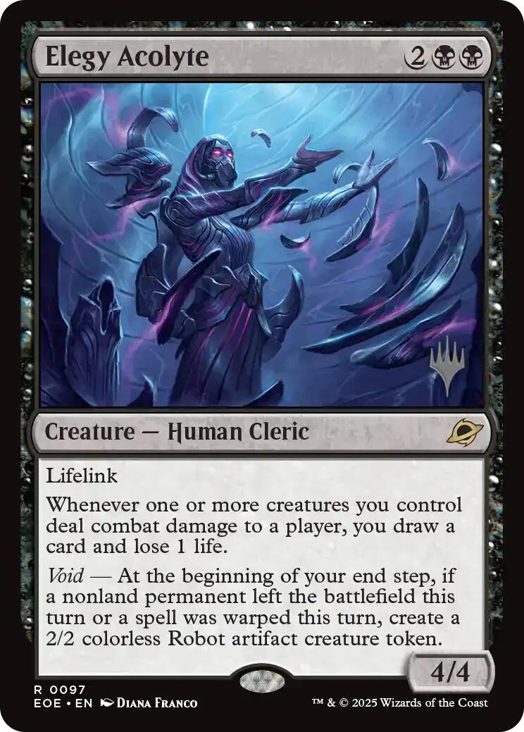 Elegy Acolyte [Edge of Eternities Promo Pack] | Cards and Coasters CA