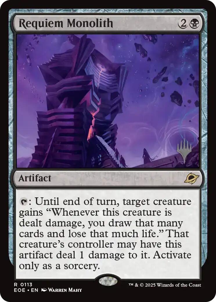 Requiem Monolith [Edge of Eternities Promo Pack] | Cards and Coasters CA