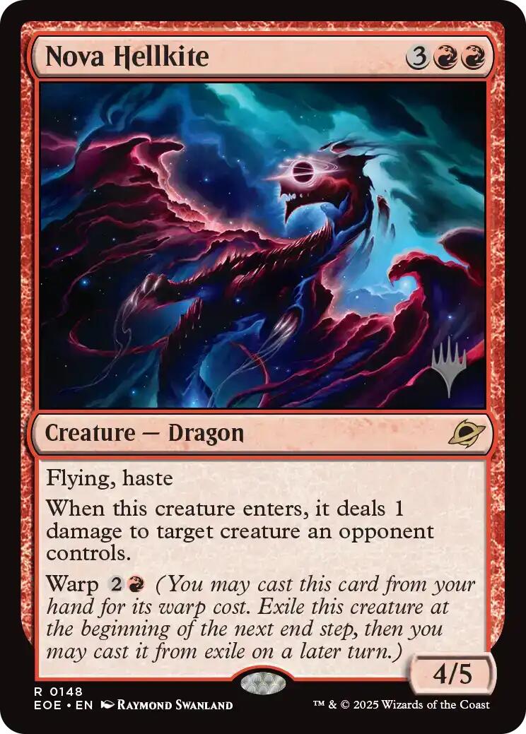 Nova Hellkite [Edge of Eternities Promo Pack] | Cards and Coasters CA