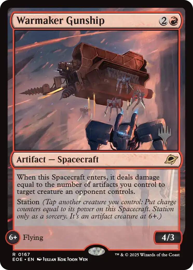 Warmaker Gunship [Edge of Eternities Promo Pack] | Cards and Coasters CA