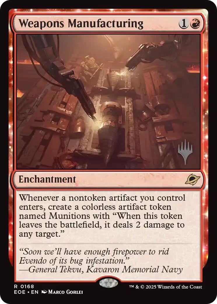 Weapons Manufacturing [Edge of Eternities Promo Pack] | Cards and Coasters CA
