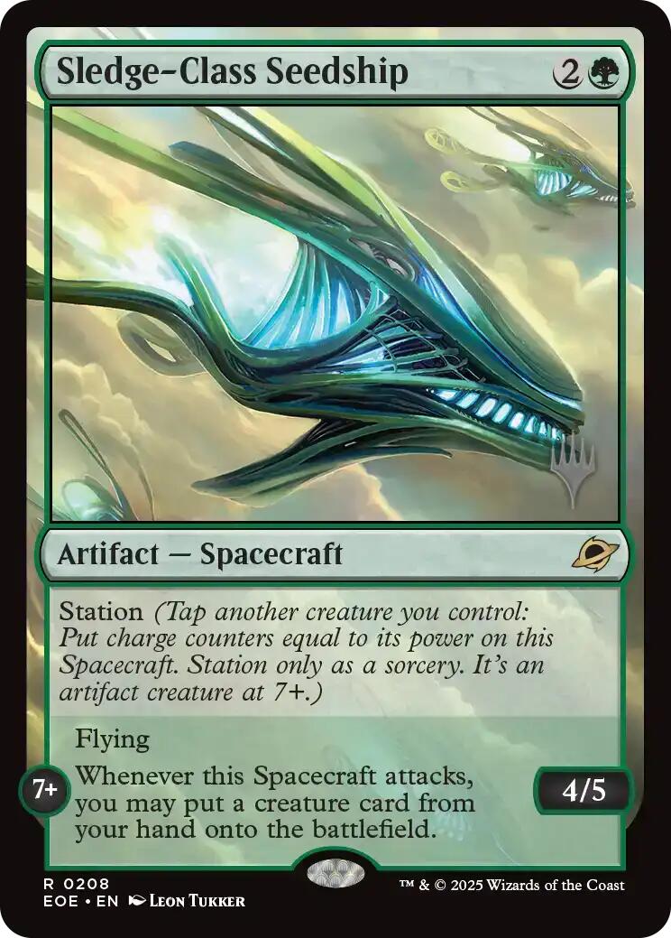 Sledge-Class Seedship [Edge of Eternities Promo Pack] | Cards and Coasters CA