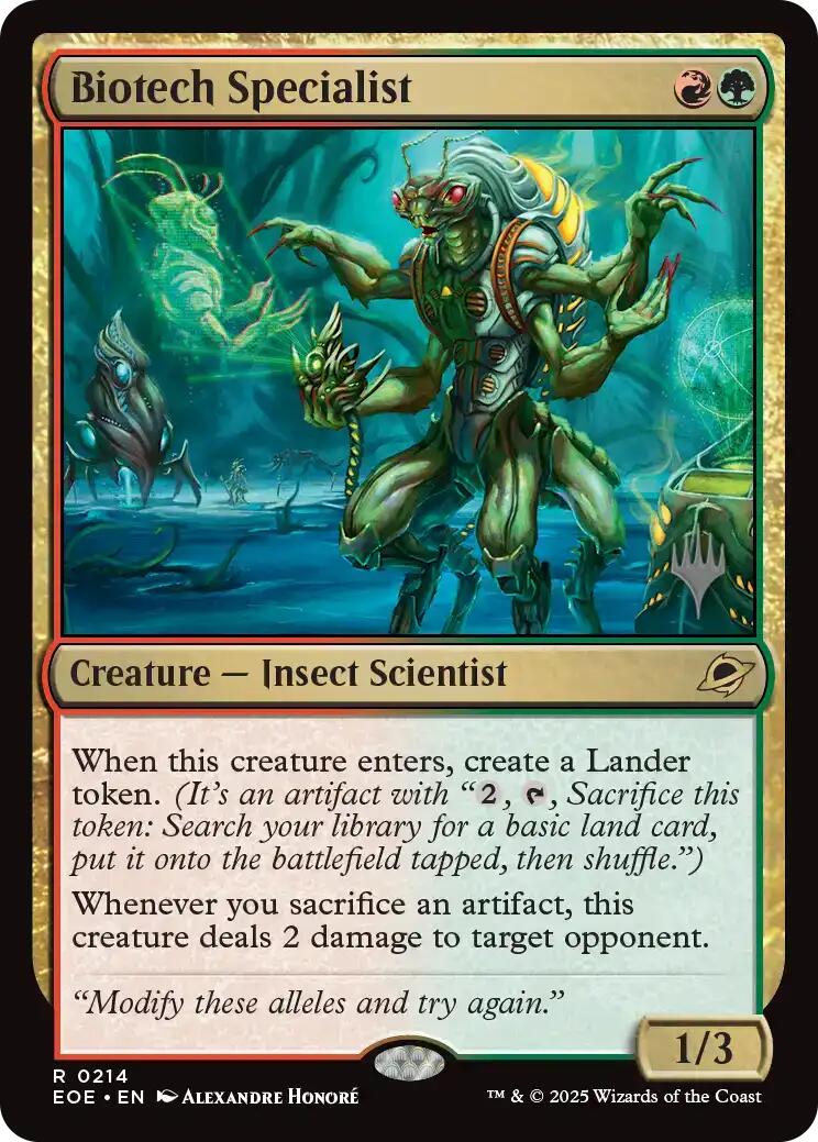 Biotech Specialist [Edge of Eternities Promo Pack] | Cards and Coasters CA