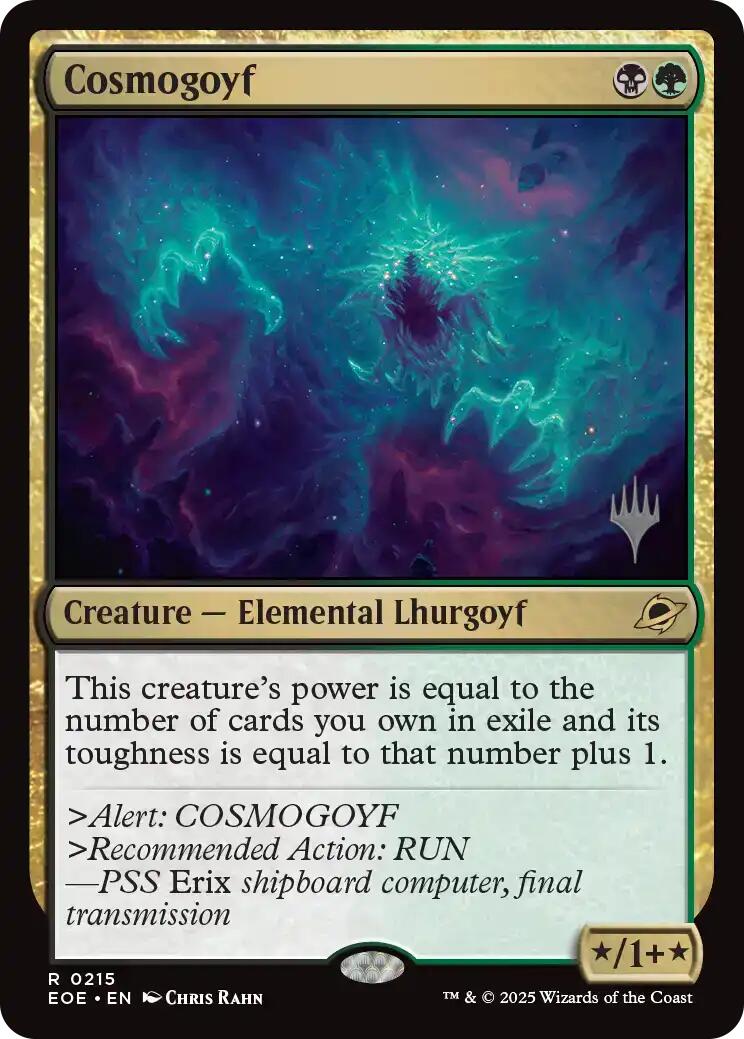 Cosmogoyf [Edge of Eternities Promo Pack] | Cards and Coasters CA