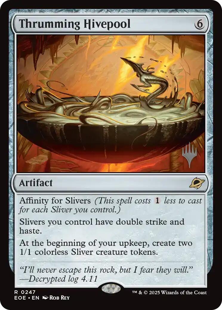 Thrumming Hivepool [Edge of Eternities Promo Pack] | Cards and Coasters CA