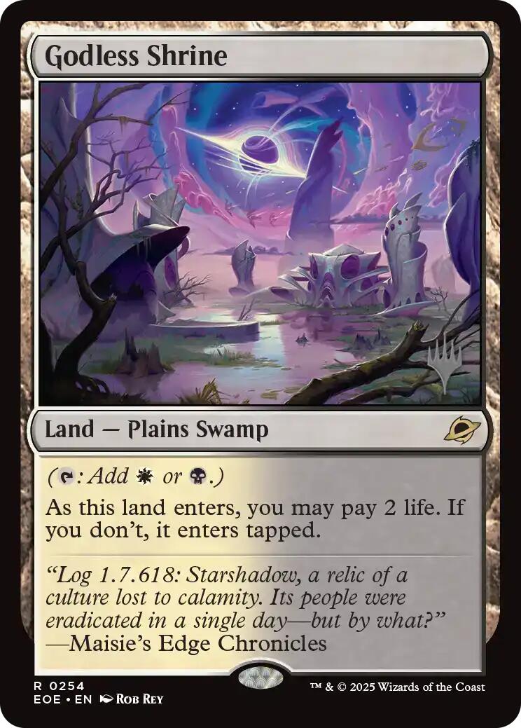 Godless Shrine [Edge of Eternities Promo Pack] | Cards and Coasters CA
