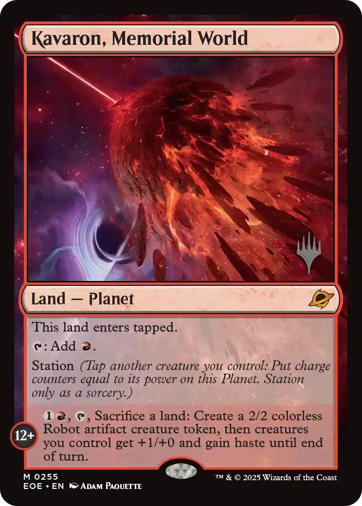 Kavaron, Memorial World [Edge of Eternities Promo Pack] | Cards and Coasters CA