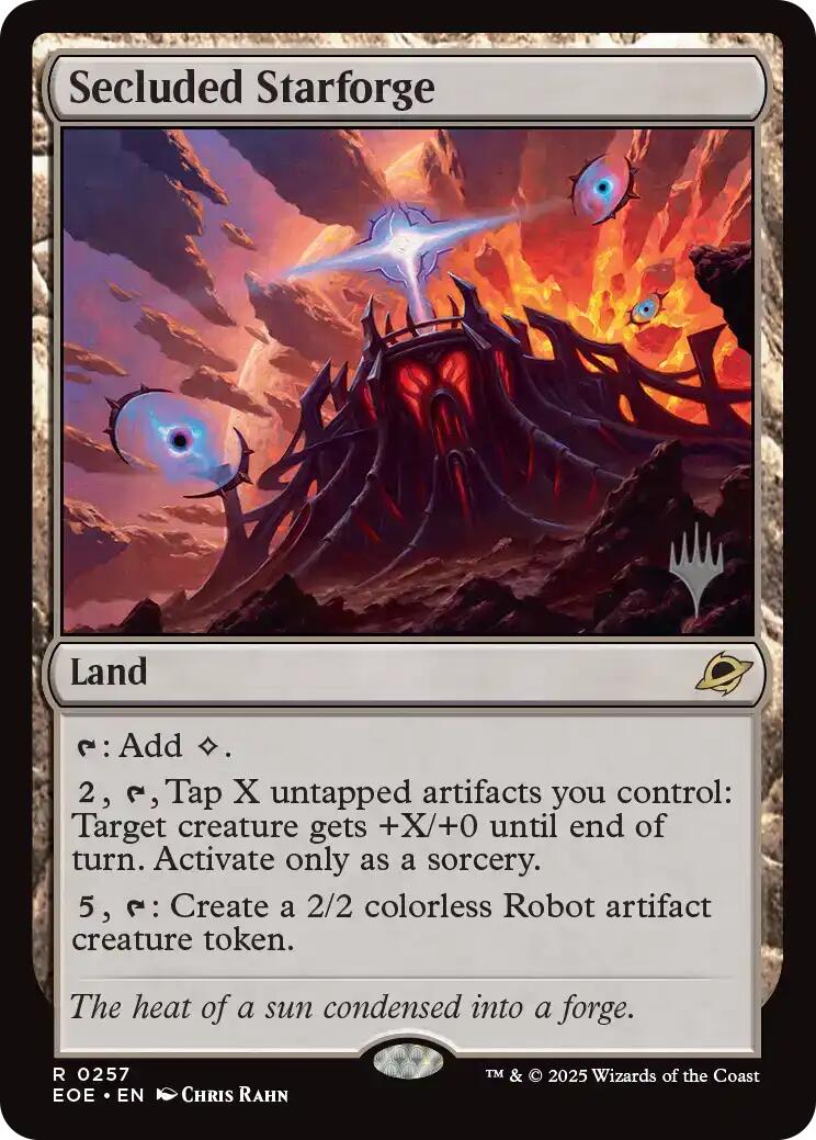Secluded Starforge [Edge of Eternities Promo Pack] | Cards and Coasters CA