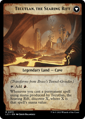 Brass's Tunnel-Grinder // Tecutlan, The Searing Rift (Extended Art) [The Lost Caverns of Ixalan] | Cards and Coasters CA