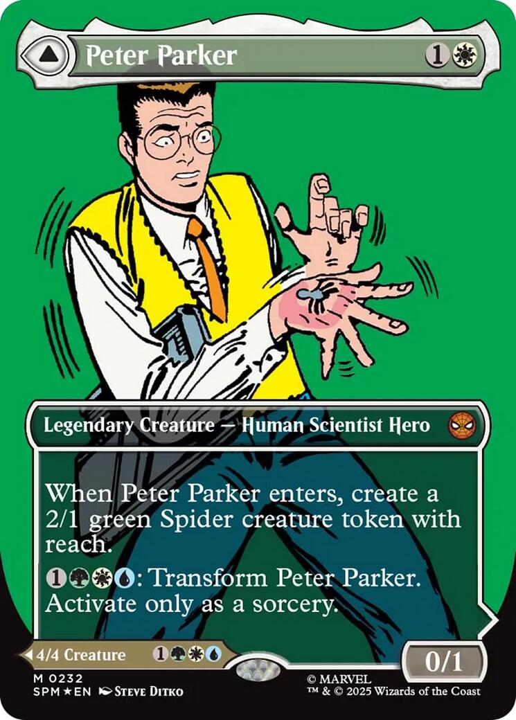 Peter Parker (Showcase) [Marvel's Spider-Man] | Cards and Coasters CA