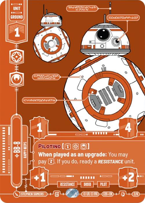 BB-8 (2/6) - Happy Beeps (2/6) [2025 Convention Exclusive] | Cards and Coasters CA