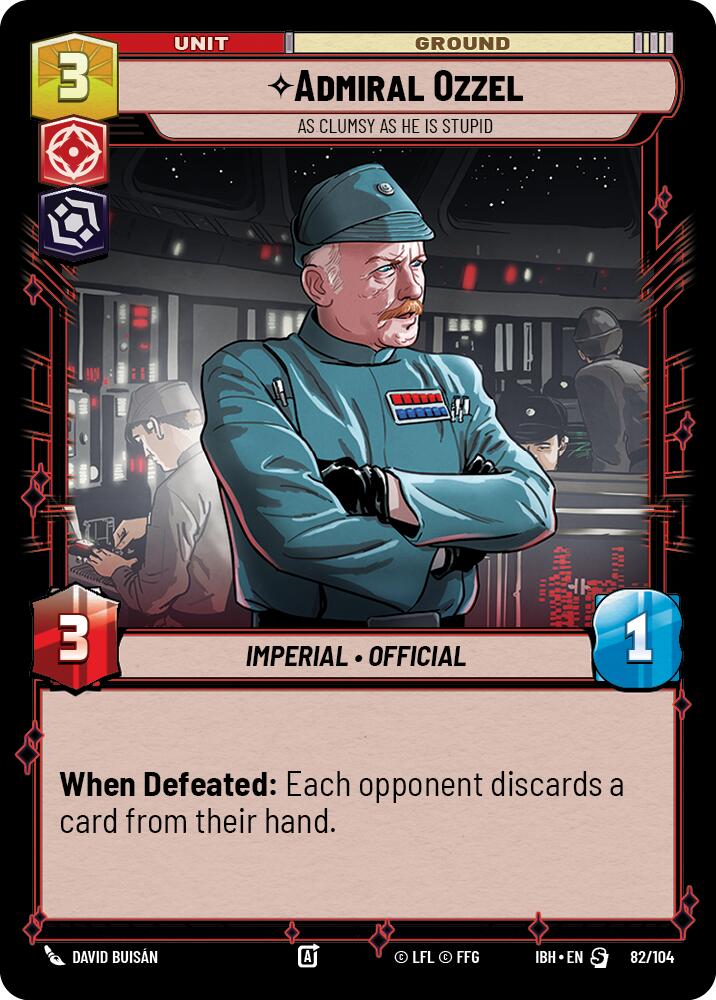 Admiral Ozzel (82/104) - As Clumsy as He Is Stupid (82/104) [Intro Battle: Hoth] | Cards and Coasters CA