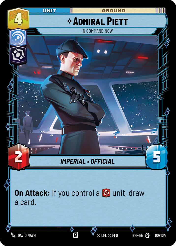 Admiral Piett (60/104) - In Command Now (60/104) [Intro Battle: Hoth] | Cards and Coasters CA