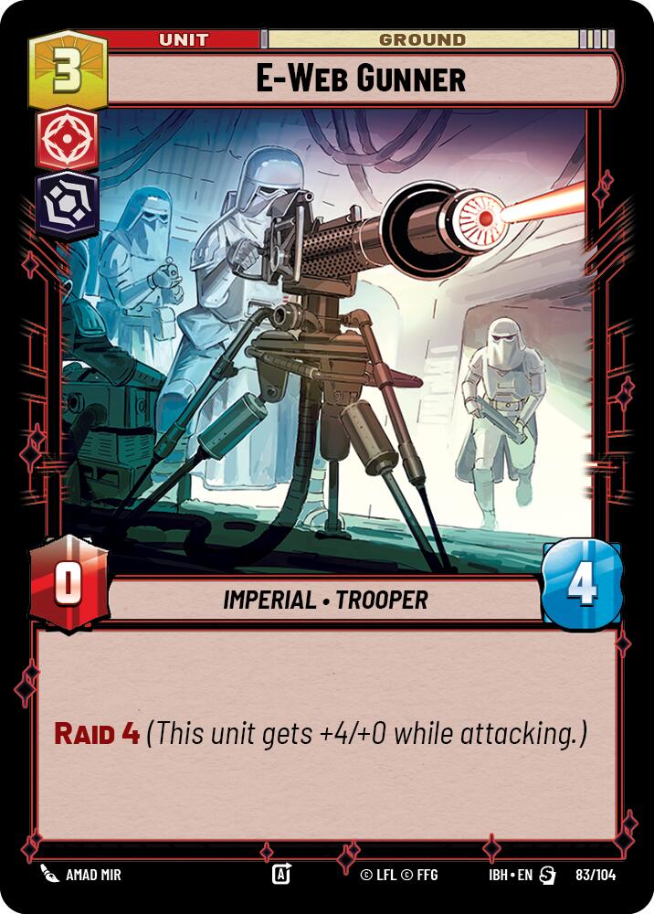 E-Web Gunner (83/104) (83/104) [Intro Battle: Hoth] | Cards and Coasters CA