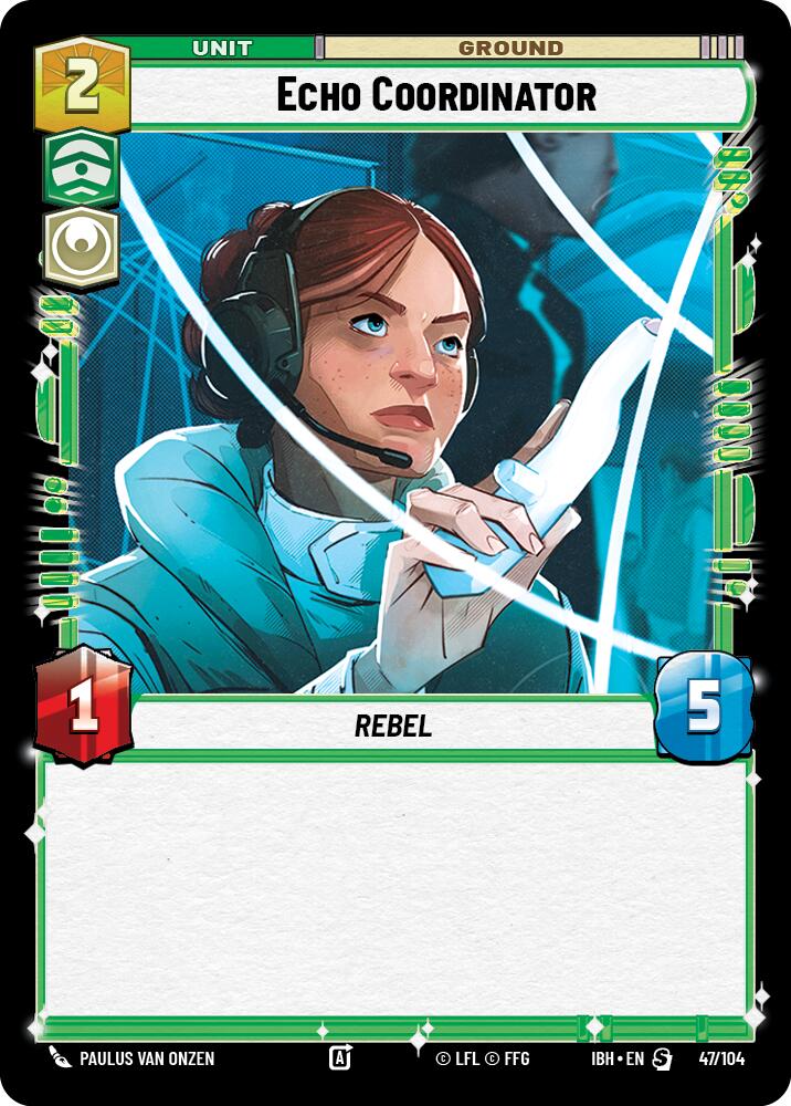Echo Coordinator (47/104) (47/104) [Intro Battle: Hoth] | Cards and Coasters CA