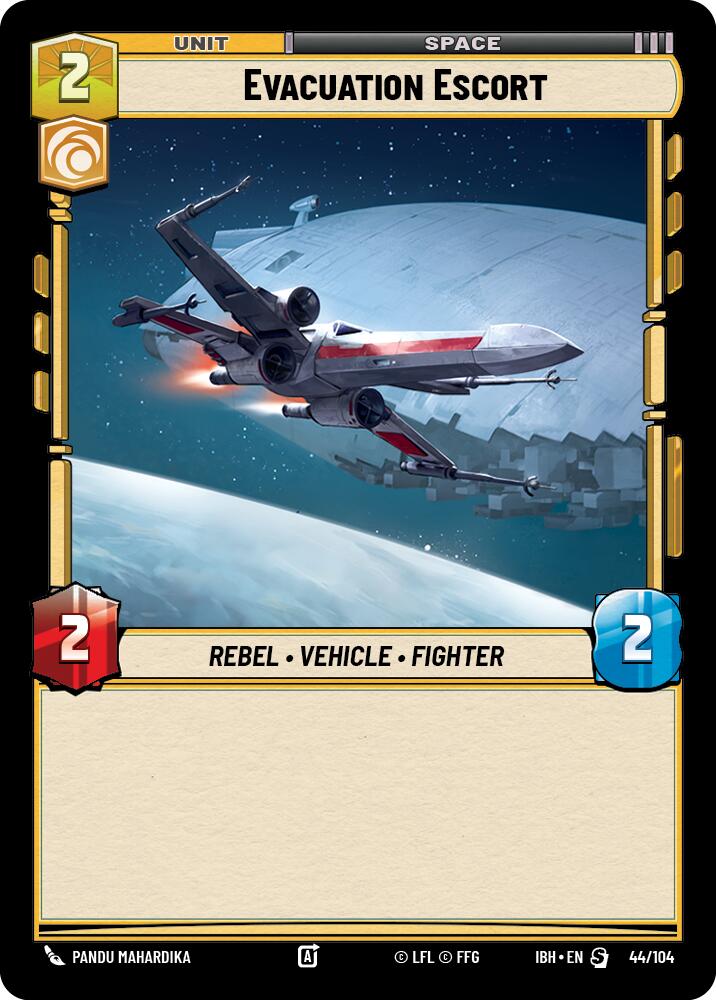 Evacuation Escort (44/104) (44/104) [Intro Battle: Hoth] | Cards and Coasters CA