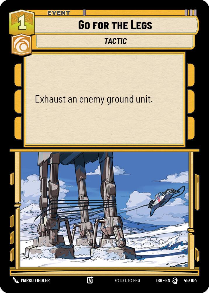 Go for the Legs (45/104) (45/104) [Intro Battle: Hoth] | Cards and Coasters CA