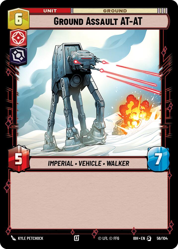 Ground Assault AT-AT (56/104) (56/104) [Intro Battle: Hoth] | Cards and Coasters CA