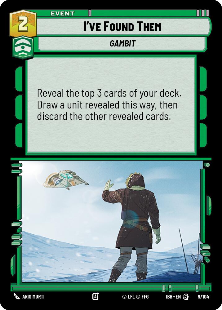 I've Found Them (9/104) (9/104) [Intro Battle: Hoth] | Cards and Coasters CA