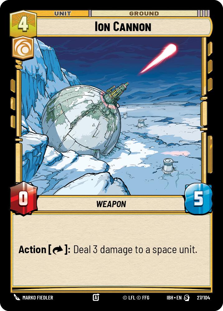 Ion Cannon (27/104) (27/104) [Intro Battle: Hoth] | Cards and Coasters CA