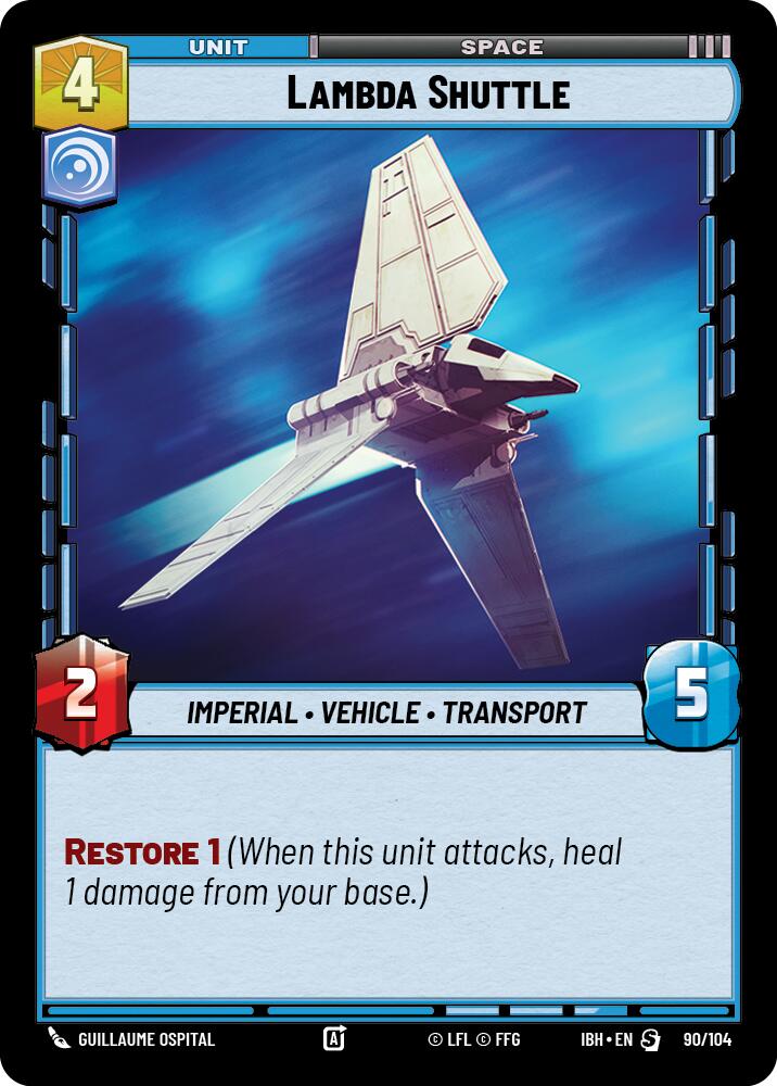 Lambda Shuttle (90/104) (90/104) [Intro Battle: Hoth] | Cards and Coasters CA