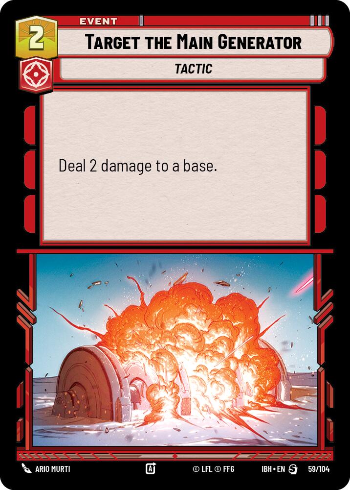 Target the Main Generator (59/104) (59/104) [Intro Battle: Hoth] | Cards and Coasters CA