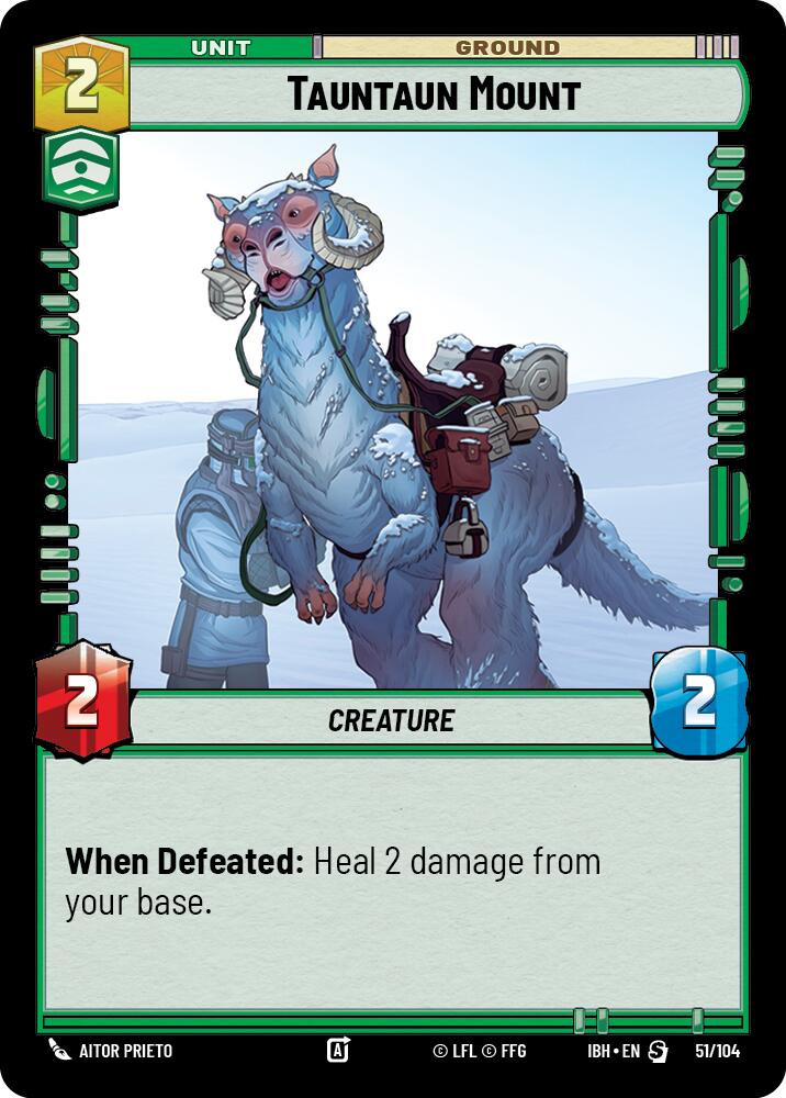 Tauntaun Mount (51/104) (51/104) [Intro Battle: Hoth] | Cards and Coasters CA