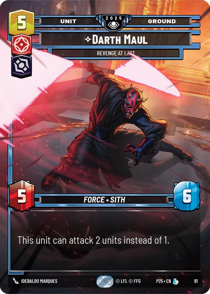Darth Maul (91) - Revenge at Last (91) [Organized Play Promos] | Cards and Coasters CA