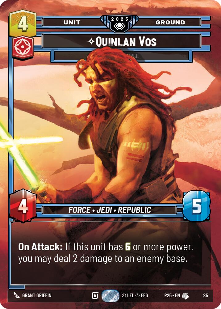 Quinlan Vos (85) - Dark Disciple (85) [Organized Play Promos] | Cards and Coasters CA