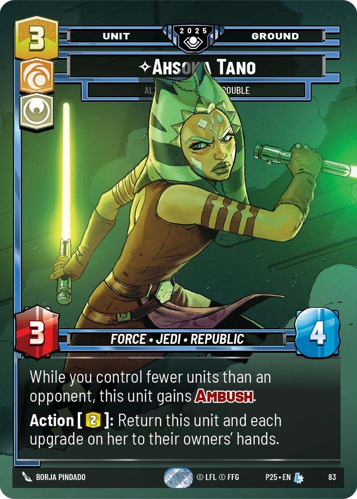 Ahsoka Tano (83) - Always Ready For Trouble (83) [Organized Play Promos] | Cards and Coasters CA