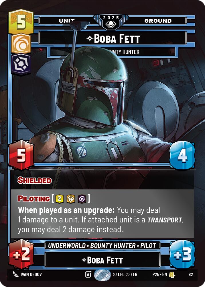 Boba Fett (82) - Feared Bounty Hunter (82) [Organized Play Promos] | Cards and Coasters CA