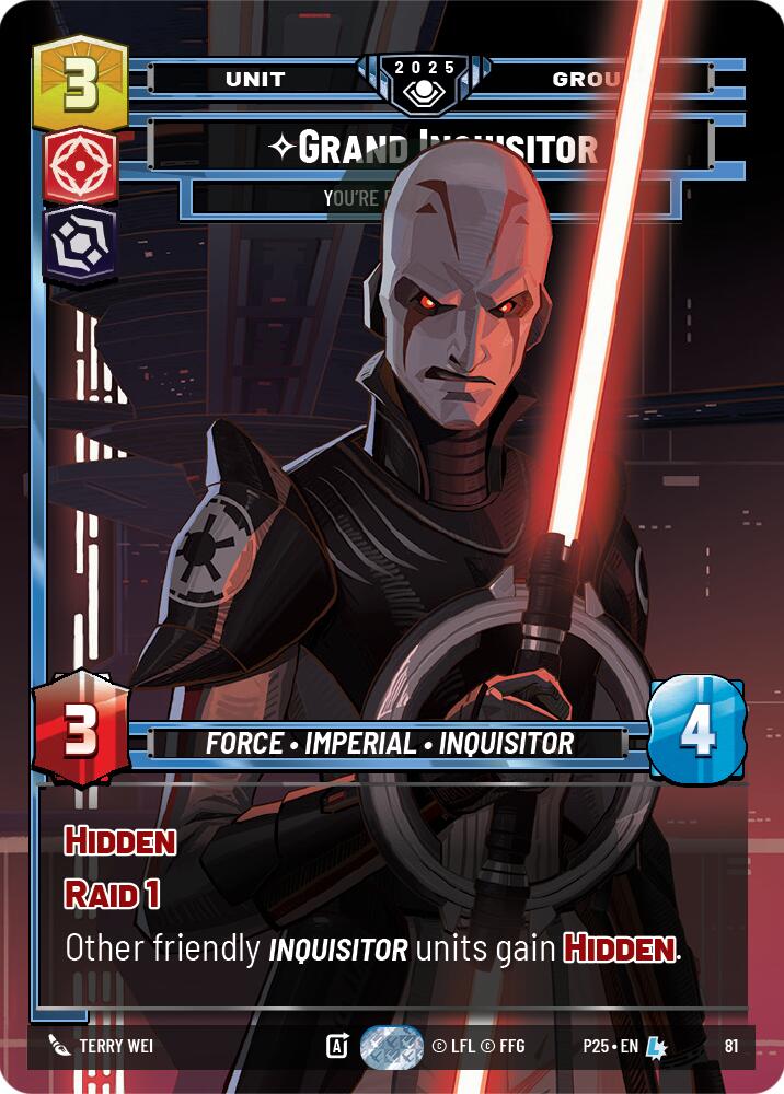 Grand Inquisitor (81) - You're Right to Be Afraid (81) [Organized Play Promos] | Cards and Coasters CA