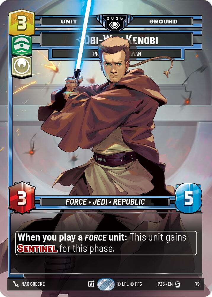 Obi-Wan Kenobi (79) - Protective Padawan (79) [Organized Play Promos] | Cards and Coasters CA