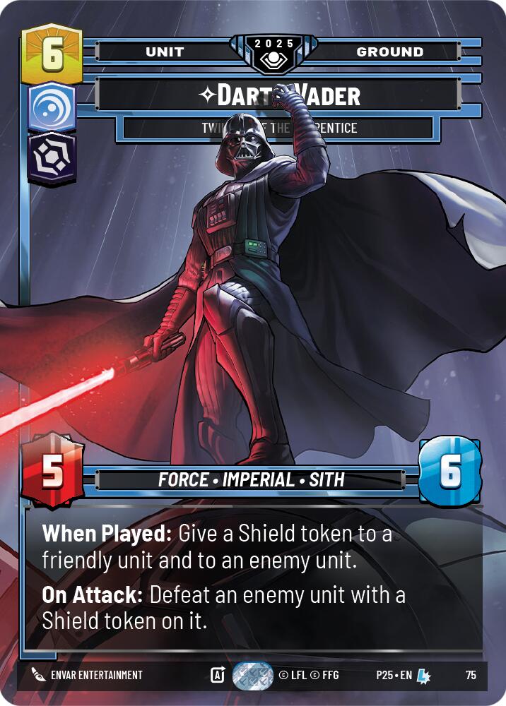 Darth Vader (75) - Twilight of the Apprentice (75) [Organized Play Promos] | Cards and Coasters CA