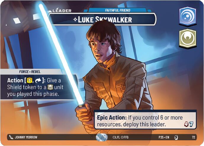 Luke Skywalker - Faithful Friend (72) (72) [Organized Play Promos] | Cards and Coasters CA